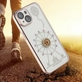 thumbnail image 3 of iPhone 14 Plus Phone Case, 100% Slim Fit Glitter Diamind Colorful Gems Ring Kickstand Shock Resistant for iPhone 14 Plus Phone Case Gray, 3 of 5