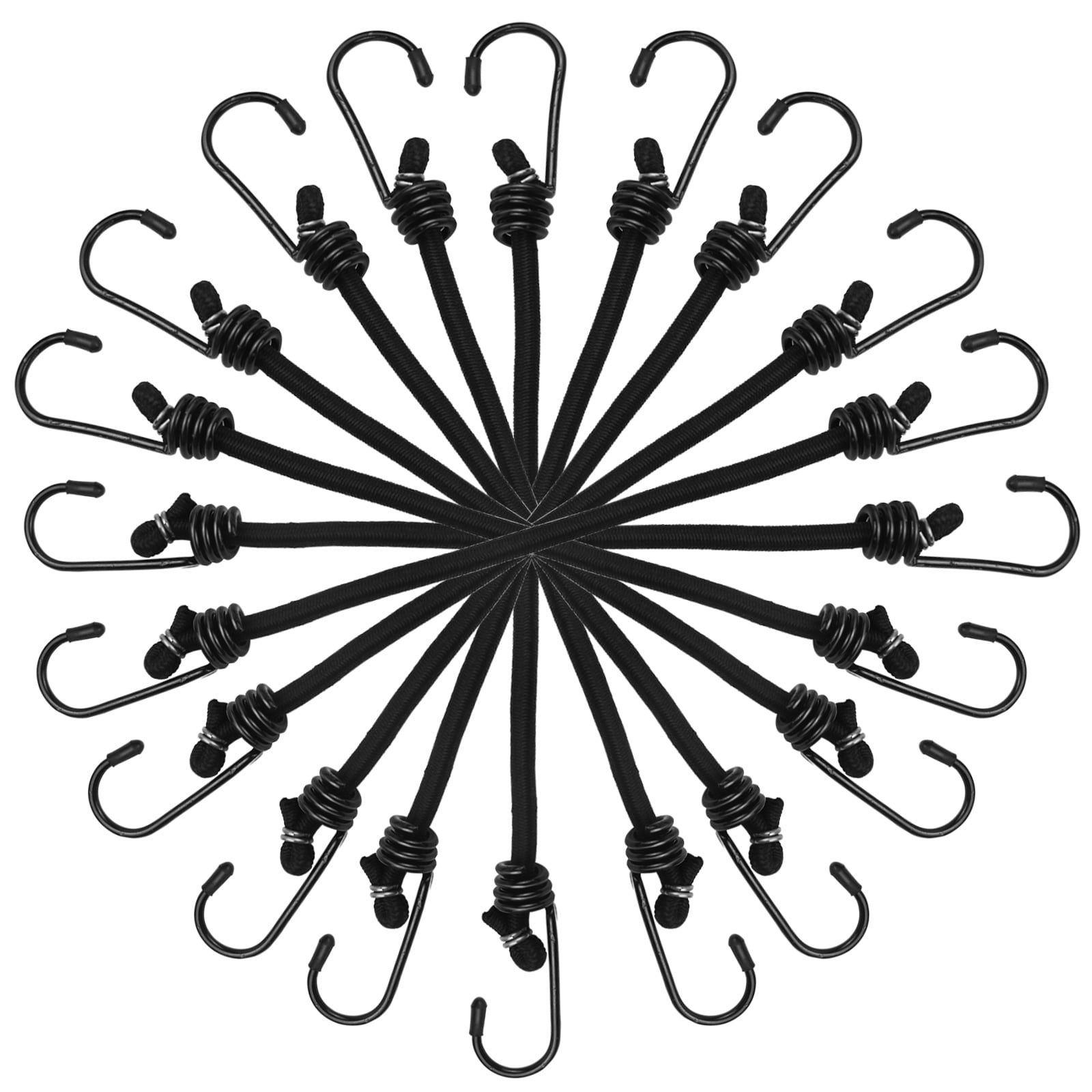 SMOIVE Bungee Cords with Hooks 20 Pack 12 Inch Bungee Cords Heavy Duty