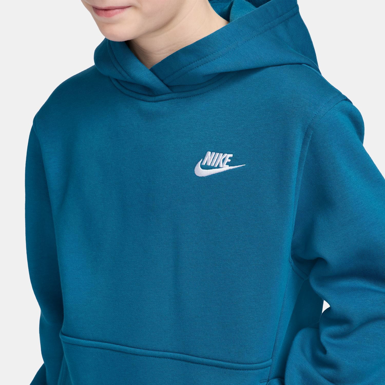 nike club fleece psychic blue