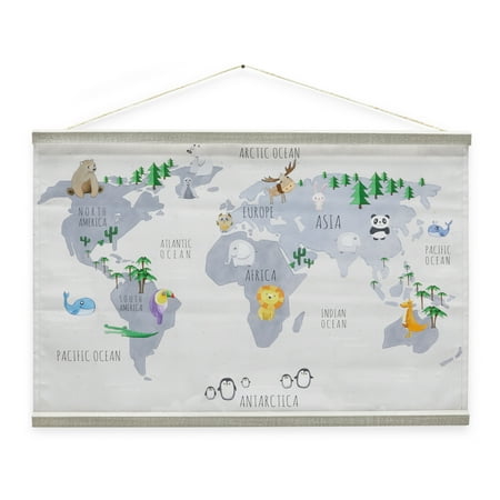 Animal World Map by Drew Barrymore Flower Kids