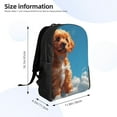 thumbnail image 4 of Gaeub Blue Sky Cloud Puppy Print Unisex Backpacks, College Bookbag,Daypack with Padded 15" Laptop Sleeve,for School, Work, and Travel, 4 of 8