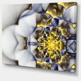 thumbnail image 2 of Unique Fleur Fractale Or et Blanc - Impression sur Toile Florale, 2 of 3
