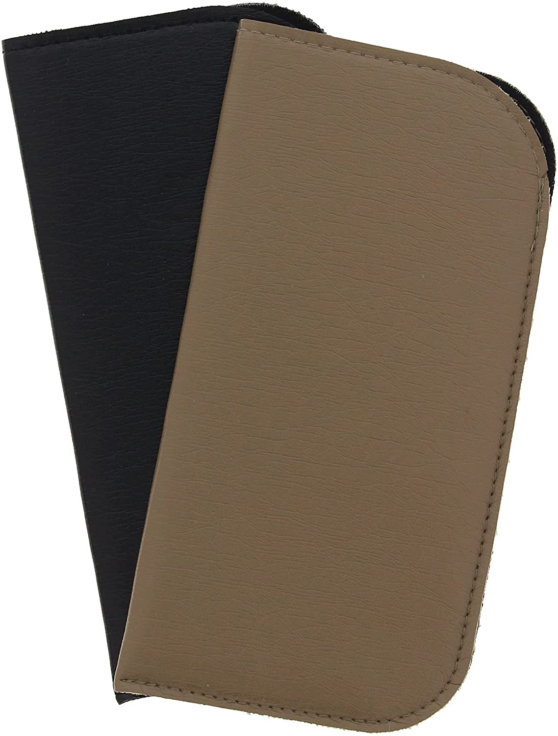 Rons Optical 2 Pack Slip In Soft Faux Patent Leather Eyeglass Case