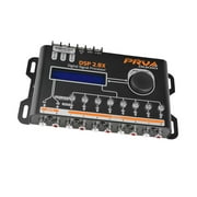 PRV AUDIO Car Audio DSP 2.8X Digital Crossover and Equalizer 8 Channel Full Digital Signal Audio Processor DSP with Sequencer Remote Relay