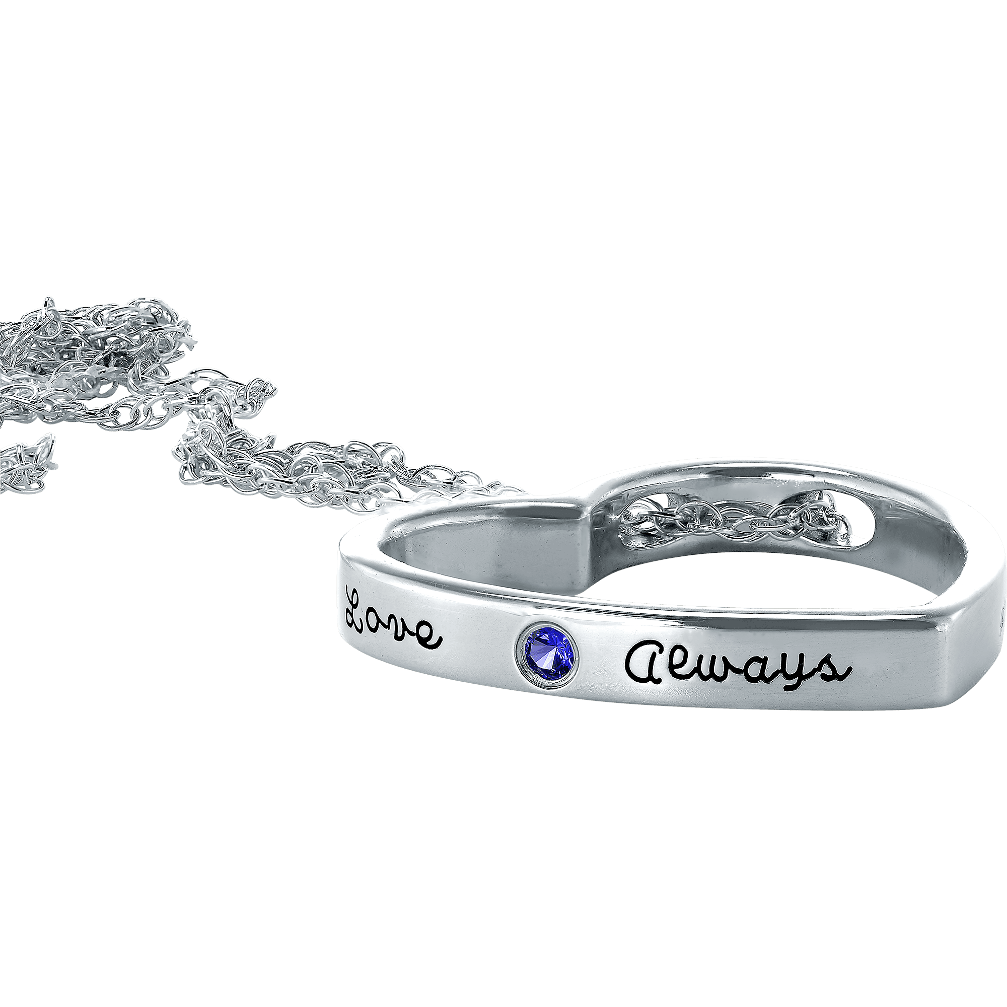 Personalized Family Jewelry Birthstone Women's Poppet Pendant. Available in Sterling Silver, Yellow and White Gold