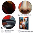 thumbnail image 3 of Designart "Cubic Portrait With Chromatic Elements I" Cubism Floater Framed Wall Decor, 3 of 5
