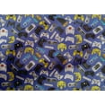 thumbnail image 5 of oneOone Cotton Poplin Medium Blue Fabric Video Game Quilting Supplies Print Sewing Fabric By The Yard 42 Inch Wide, 5 of 6