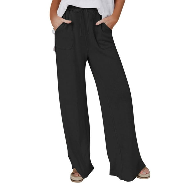 Bigersell Womens Stretch Jeans Cropped Jeans Discount Ladies Bell Bottom Jeans Taper Denim Pants Button Closure Ripped Female Plus Size Jeans Straight Mid Waist Ankle Length Pants Style J-58 Black L