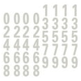 thumbnail image 4 of Raindrops White Reflective House Number Stickers for Mailbox Signs and Decorative Use 4 Sets PET, 4 of 8