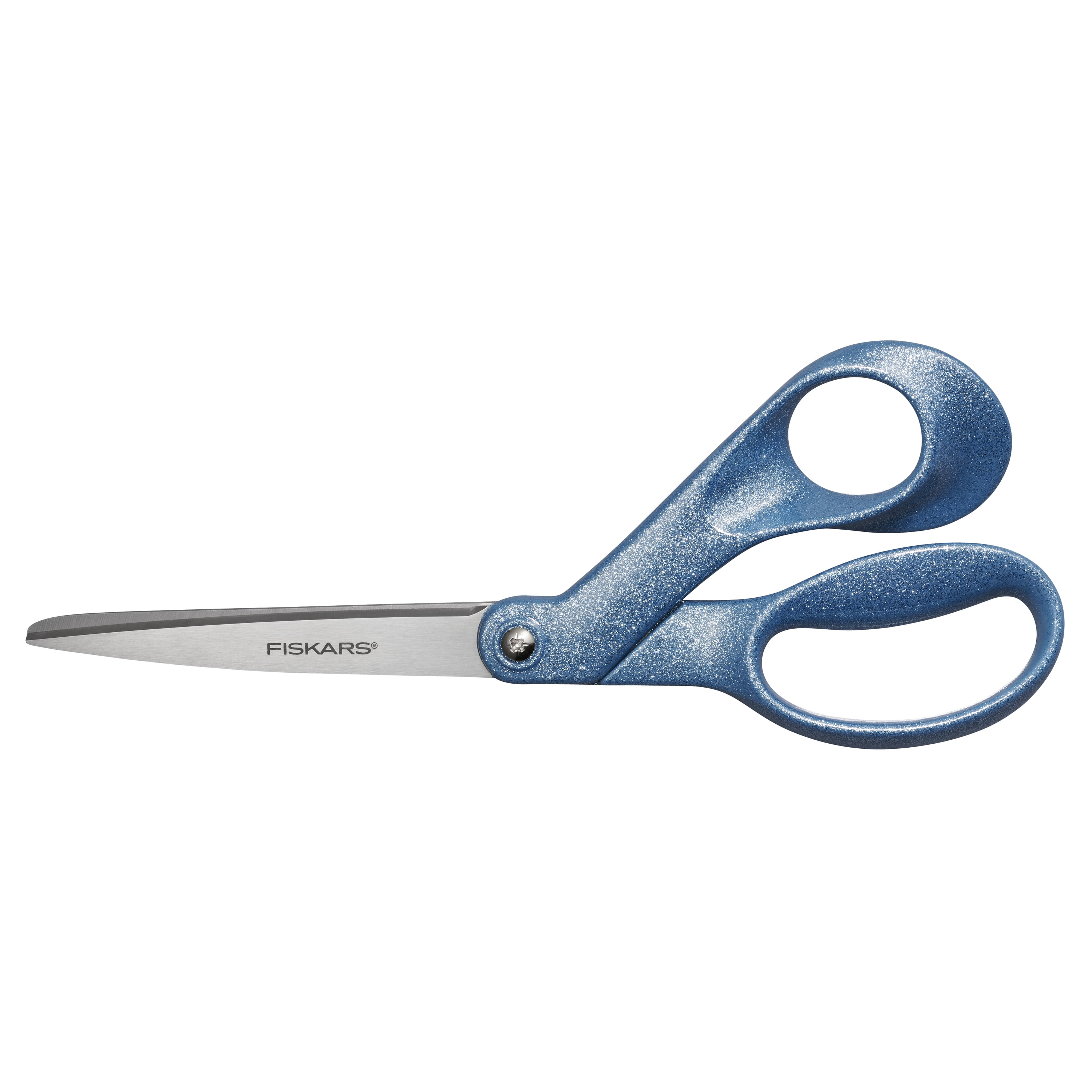 (3 pack) Fiskars 8" Fashion Glitter Explore Scissors, Digital Cloud, Light Blue