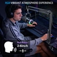 thumbnail image 6 of ONIKUMA Gaming Microphone, USB/XLR Dynamic Microphone Kit with RGB, Boom Arm, One-Touch Mute, Headphone Monitor, Gain Control, for Streaming, Podcast, PC, PS4, PS5, 6 of 7
