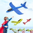 thumbnail image 4 of Planeador, avión de espuma de poliestireno para niños, avión de espuma de poliestireno, avión de lanzamiento manual, modelo volador de lanzamiento, juguete de avión para deportes al aire libre Adepaton LL-1746, 4 of 7