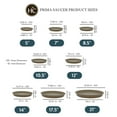 thumbnail image 5 of The HC Companies 14" Round Prima Plastic Plant Saucer - Indoor Outdoor Plant Trays for Pots - 14.17"x14.17"x1.69" in Sandstone Pack of 2, 5 of 7