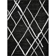 thumbnail image 4 of HR HANDCRAFT RUGS HR Modern Geometric Diamond Pattern Contemporary Abstract Area Rug Black - 5' X 7', 4 of 5