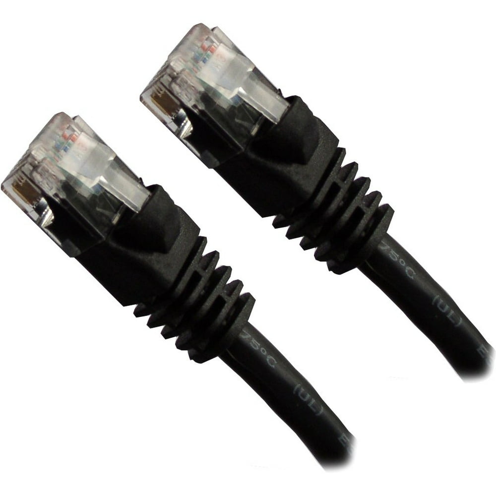 Professional Cable 7' Gigabit UTP Cable with Boots, Black