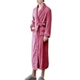 thumbnail image 2 of beishanbush Clothing 2025 Women Robes Under $10 Women'S Double Pocket Flannel Bathrobe Soft and Warm Double Faced Velvet Bathrobe Pajamas and Home Wear Bathrobe Robe, 2 of 6