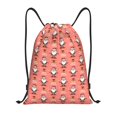 thumbnail image 1 of Xecao Merry Christmas Santa Claus Pattern Sports Drawstring Backpack - String Swim Gym Bag with Wet Proof Pocket for Women&Men-Medium, 1 of 6