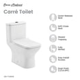 thumbnail image 3 of Carre One Piece Square Toilet Dual Flush, Black Hardware, 3 of 12