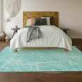 thumbnail image 6 of Addison Rugs Mayfield Washable Transitional Lines Teal Rectangle Rug, 8' x 10', 6 of 6