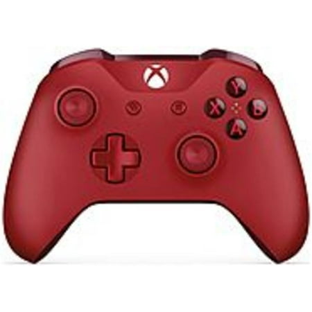Refurbished Microsoft Xbox Wireless Controller - Red - Wireless - Bluetooth - Xbox One S, Xbox One X, Xbox One - 19.70 ft Operating Range -