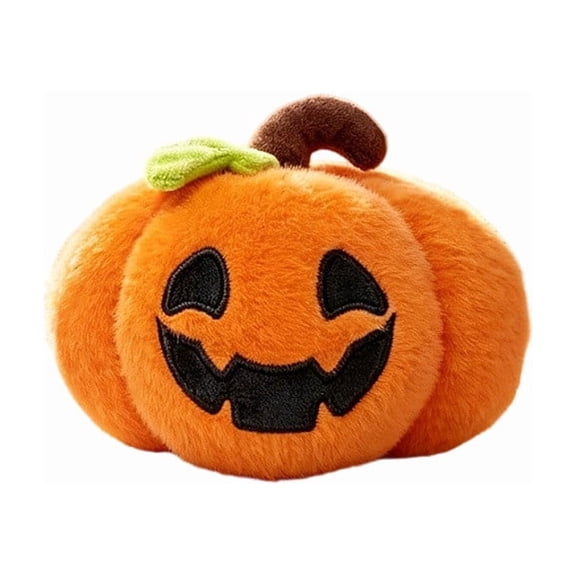 Zznnkj Halloween Plush Pumpkin Doll, Soft Stuffed Orange Pumpkin Toy, Cute Spooky Plushie Gift for Holiday Decor