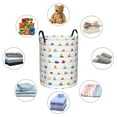 thumbnail image 4 of Bingfone Color Ships Waterproof Foldable Laundry Hamper Bucket with Handles for Storage Bin,Clothes Hamper (Medium ), 4 of 6