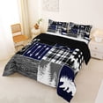 thumbnail image 2 of Feelyou Adventure Camp Full Size Comforter Sets, Lake House Bedding Sets, 3pcs, 2 of 7