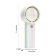 thumbnail image 3 of YiJuHui Rechargeable Mini Handheld Fan Portable Bladeless Fan USB Personal Fan with High Speed Quiet Cooling for Travel Office Home Desk Outdoor Use, 3 of 6