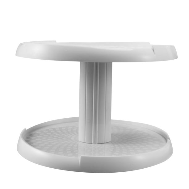 2 Tier Adjustable Kitchen Countertop Spice Turntable, 10in Lazy