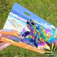 thumbnail image 5 of 1 Pcs 2D Flat License Plate Covers & Frames, Colorful Sea Turtle For Decorative Front, Waterproof For Decoration Aluminum License Plate Covers & Frames Cover For Men Women, 12" X 6", 5 of 6