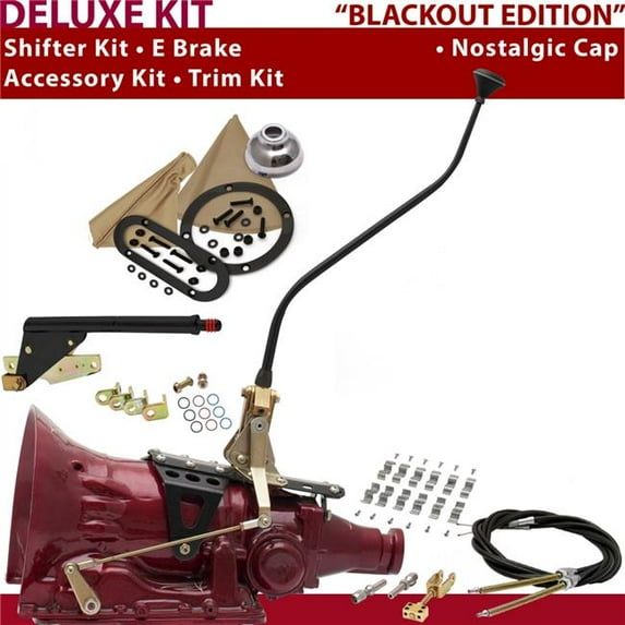 American Shifter 4L60 Shifter Kit 23 in. Swan E Brake Cable Clamp Trim Kit for D2764