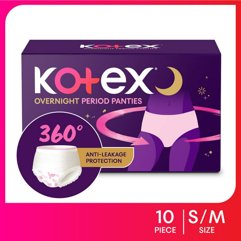 U by Kotex Dreamwear Overnight Period Underwear for Women