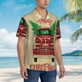 thumbnail image 5 of Fotbe Christmas Vintage Red Truck Hawaiian Shirt For Men Unisex Summer Beach Casual Short Sleeve Cotton Linen Button Down Shirts-Small, 5 of 9