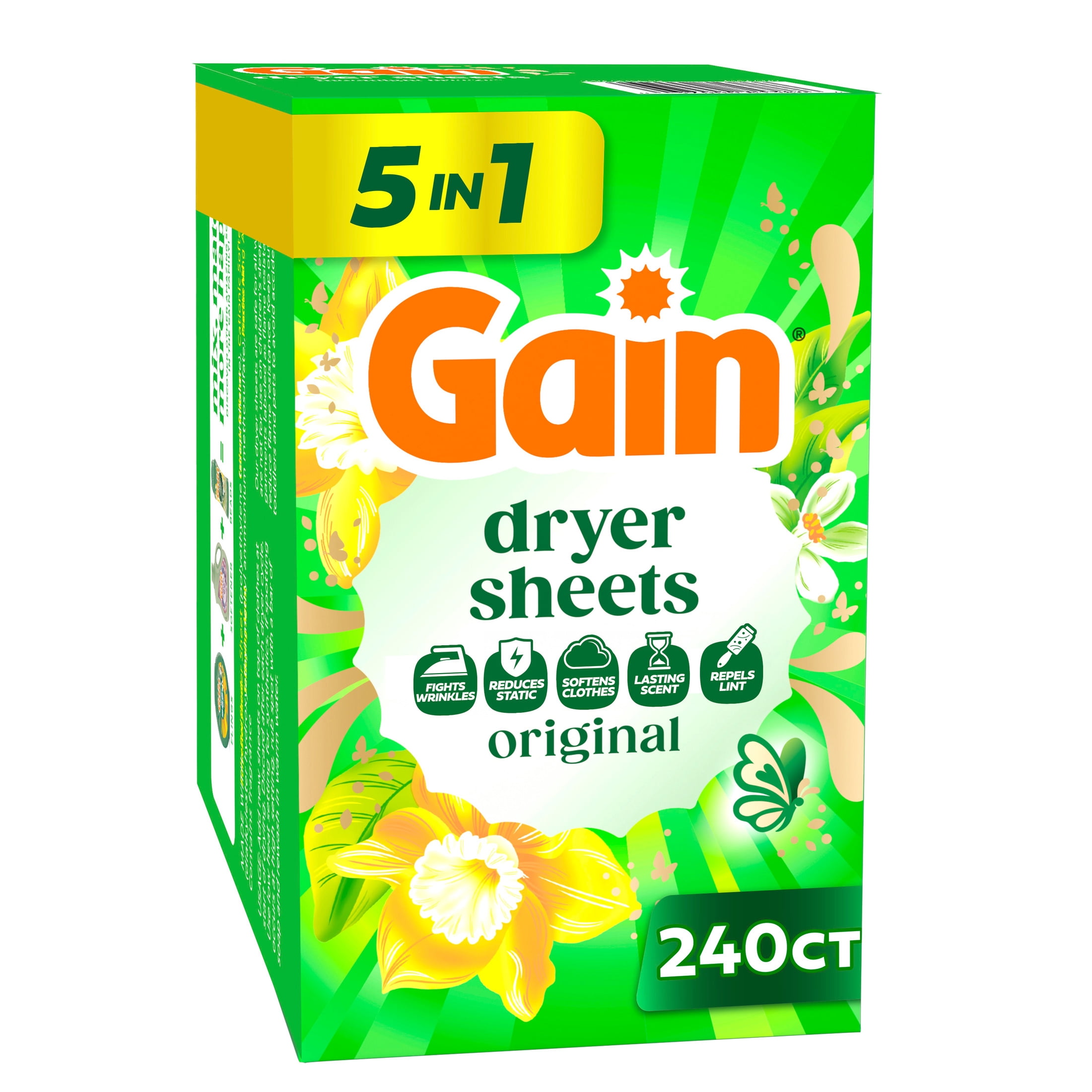 Gain Ultimate Clean Laundry Bundle with Gain Plus Original Liquid, Gain Original Beads, and Gain Original Sheets