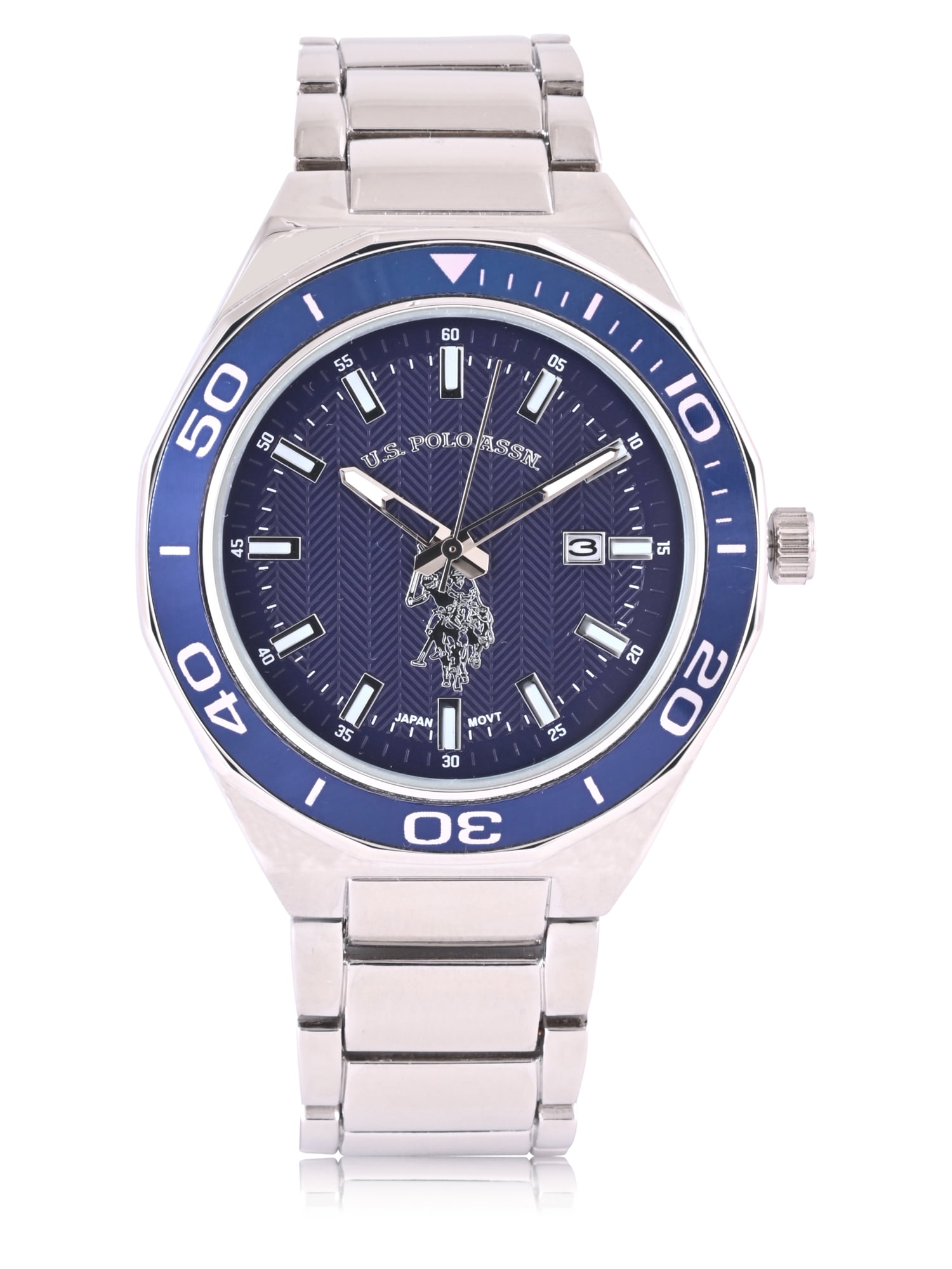 Elgin Adult Men's Tank Case Watch with Brushed Bark Bracelet and