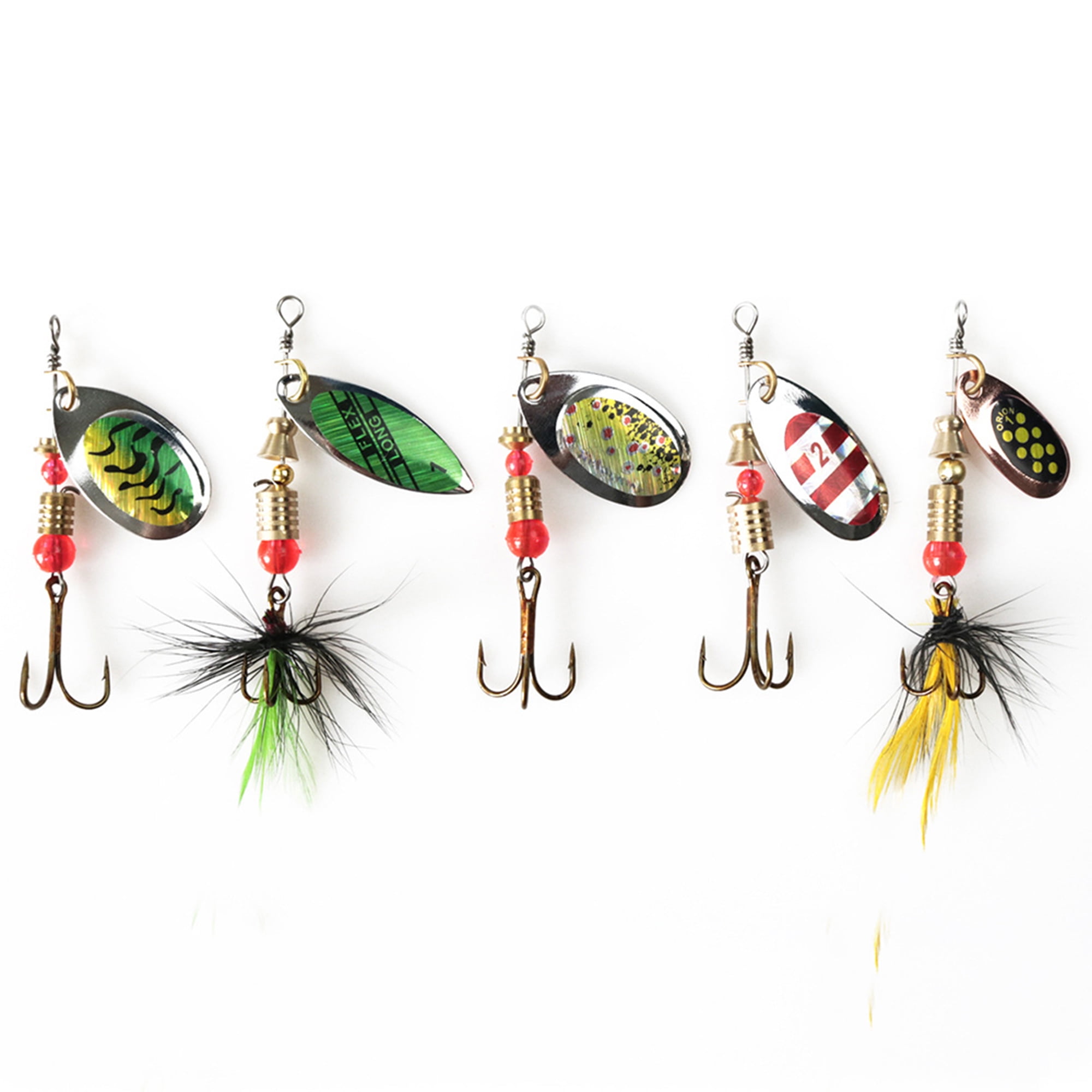 YOUZI EVA METAL Spinner Lures 6cm Metal Sequins Spinner With Tackle Storage  Bag For Trout Bass Salmon Pike Walleye Fishing 16PCS - AliExpress