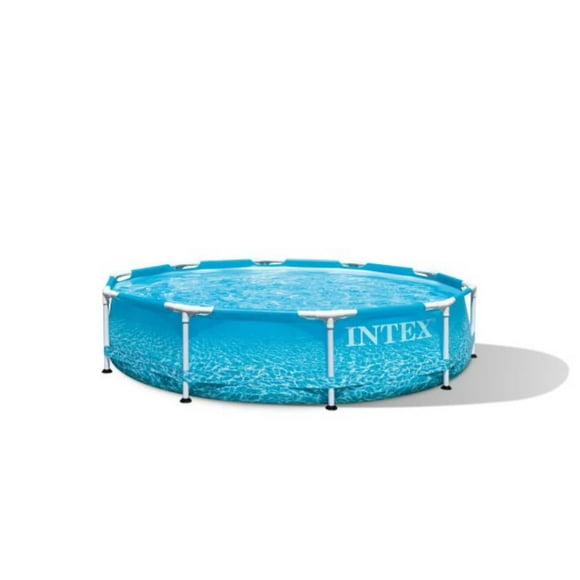Intex 10Ft X 30In Beachside Metal Frame Pool, Age: 6+