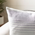 thumbnail image 3 of SAFAVIEH Kayra Striped Decorative Pillow, 20" x 20", Purple/Beige, 3 of 4