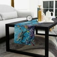 thumbnail image 5 of Coastal Blue Turtle Cotton Linen Table Runner 13 x 90 inch Tropical Ocean Animal Coral Fish Non-slip Rectangular Dining Table Decor for Wedding Party Holiday Dinner, 5 of 8