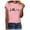 Pink, variant on OKBOP Red Crop Tops for Women,Girls Plus Size Print Tees Shirts Short Sleeve T Shirt Green Blouses for Women Black Button Up Shirt Women