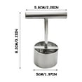 thumbnail image 6 of Stainless Steel Fruit Corer Tool Set | Pear Pineapple Apple Core Remover Puncher | Ergonomic Non-Slip Handle | Durable Welded Design | 2-Pack | Large & Small Sizes, 6 of 9