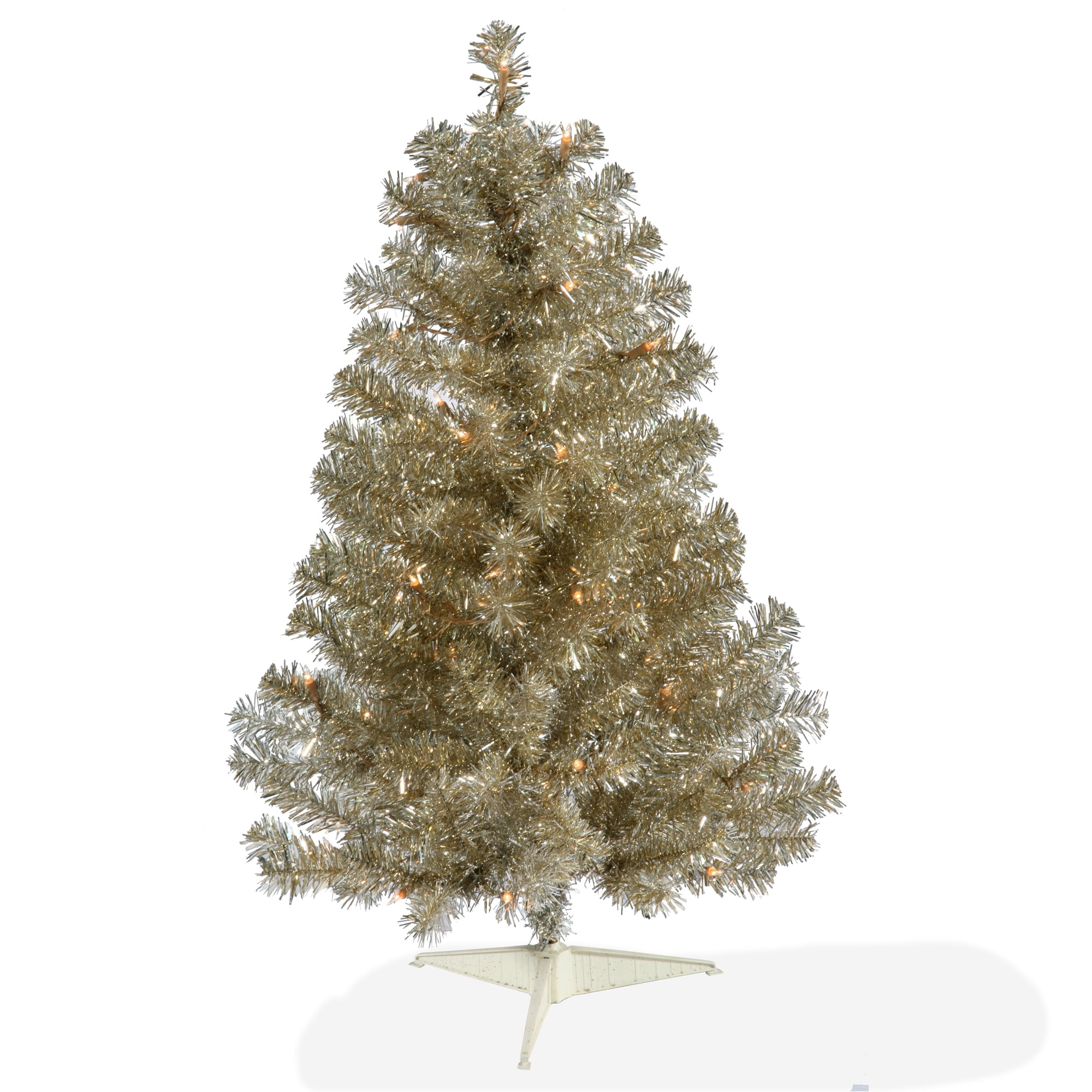 Vickerman 3' Champagne Artificial Christmas Tree with 50 Clear Lights