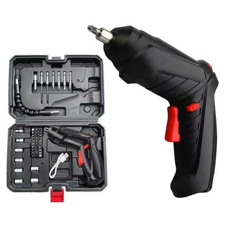 

XWQ Electric Screwdriver Rechargeable LED Light 3.6V Multi-function Strong Torque Cordless Screwdriver Set for Household Appliance