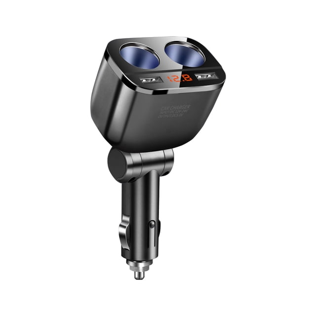 Lksixu Car Accessories Car Phone Charger Fast Charger One Tow Two Car Power Hole USB Charging Port Car Charger Suitable for Charging All Electronic Devices Universal Car Interior Accessory