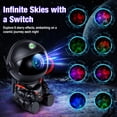 thumbnail image 2 of Lámpara XHSY Astronaut Galaxy Projector Black Star, luz nocturna, 2 of 6