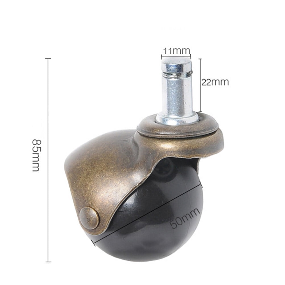 CRILSTYLEO 4-Pack Swivel Caster Wheels Replacement for Office Chairs, Home Furniture, Desks, and Rolling Equipment