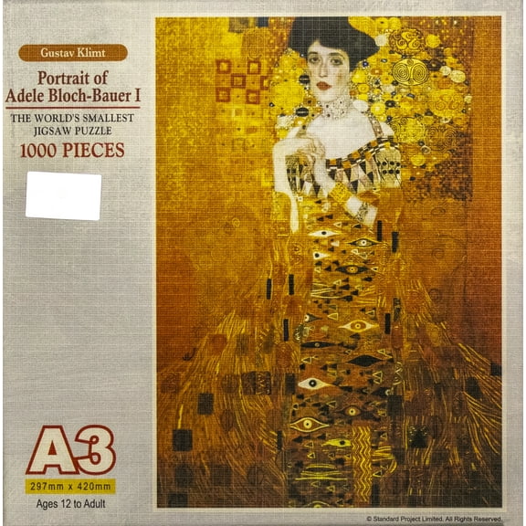 Tomax Miniature Jigsaw Puzzle - Gustav Klimt -  Portrait of Adele Bloch-Bauer (1000 Pieces)
