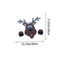thumbnail image 2 of Advancent Valla de patio de Navidad Peeker, 12 x 16 pulgadas PVC Papá Noel/Reno/Muñeco de nieve/pingüino/Monstruo/Cráneo Valla Peeker Estatuas, Kits de decoración para fiestas No.1 Advancent HA043947-01, 2 of 6