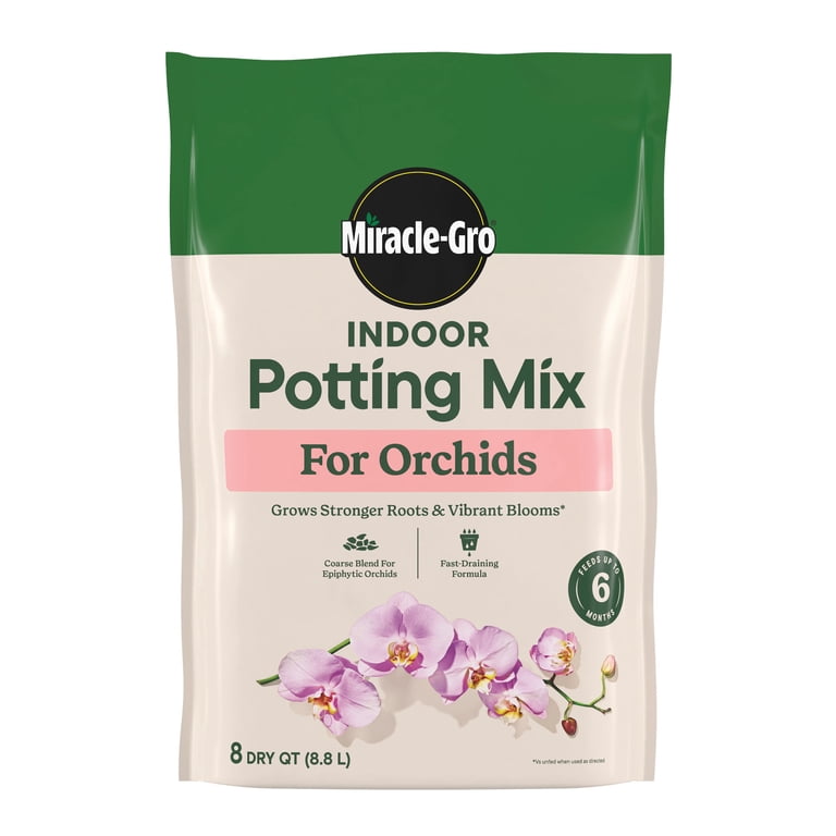 2 pack) Miracle-Gro Indoor Potting Mix for Orchids, Coarse blend