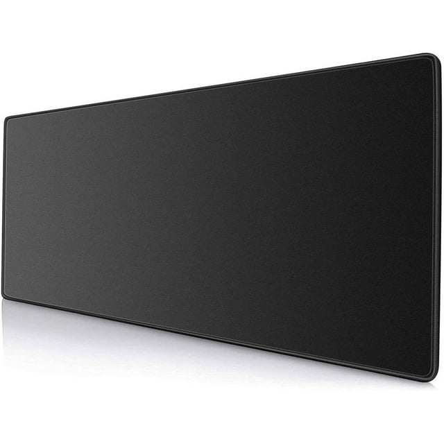 Gaming Mouse Pad Extended Mouse Mat (40x90cm,3mm),Nonslip Base Thick Comfy, Waterproof and Foldable Mat for Desktop Computer Laptop Keyboard Consoles, Black